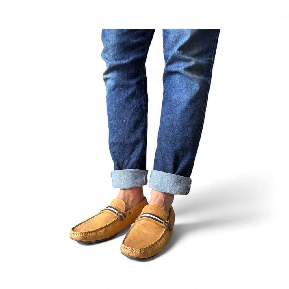 Steve Madden Men’s Tan Loafers | Tan Leather Driving Men’s Shoes